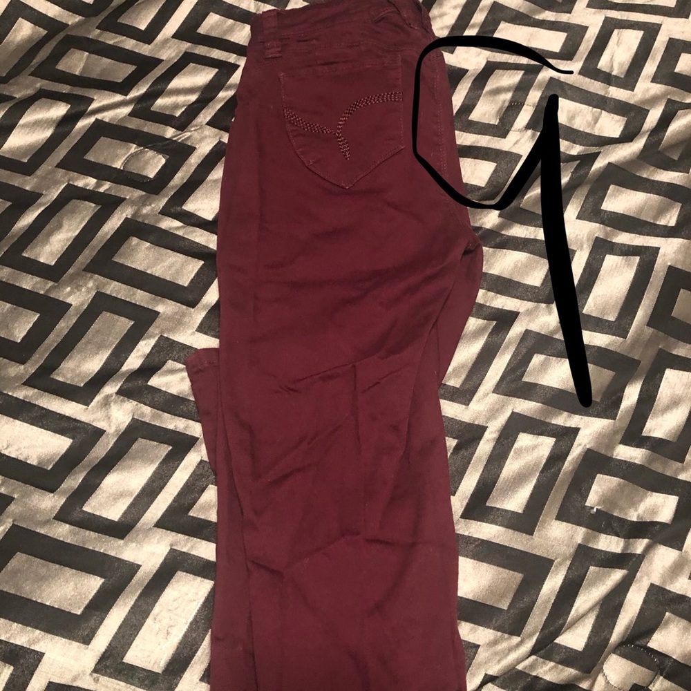 Maroon Skinny Jeans🔥🔥🔥